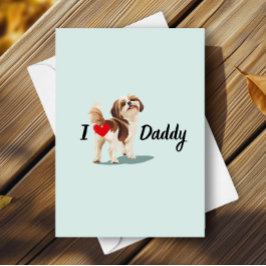 Funny Shih Tzu Dog Bum Hintern mit Herztodfest Karte