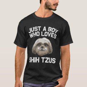 Funny Shih Tzu Geschenk für Jungen Kinder Haustier T-Shirt