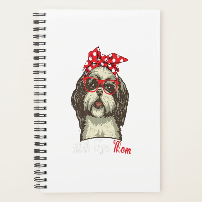Funny Shih Tzu Mama Shih Tzu Dog Lovers Premium Planer (Vorderseite)