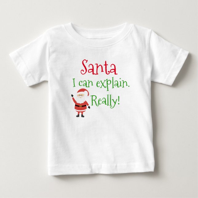 Funny Shirt - "Santa, ich kann erklären. Wirklich! (Vorderseite)