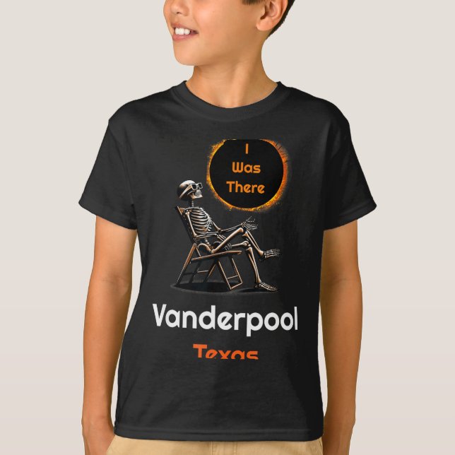Funny Shirt Solar Eclipse Vanderpool Texas There (Vorderseite)