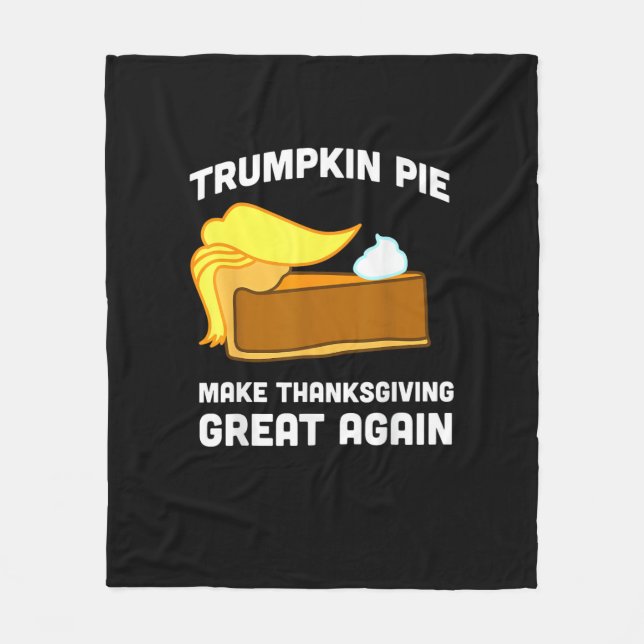 Funny Shirt Trumpkin Pie Erntedank Great A Fleecedecke (Vorderseite)