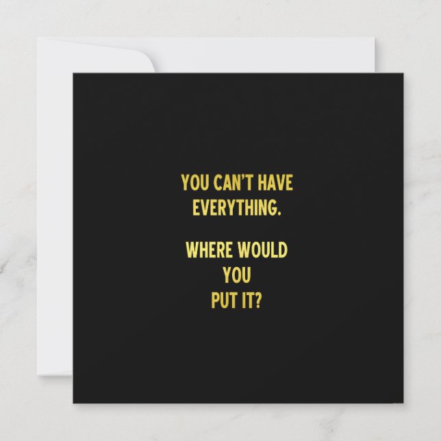 Funny Shopping Hoarding Joke (Vorderseite)