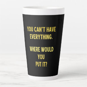 Funny Shopping Hoarding Joke Milchtasse