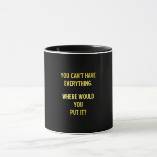 Funny Shopping Hoarding Joke Tasse