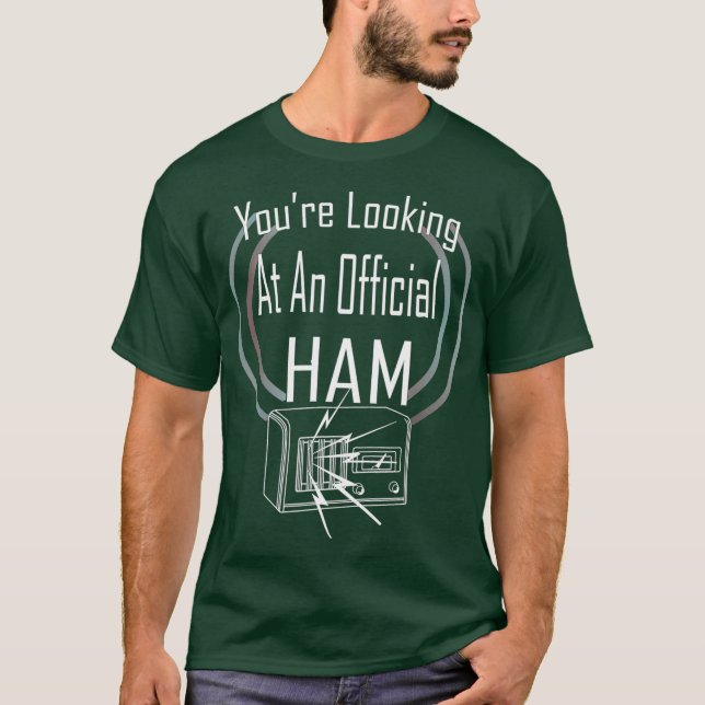 Funny Shortwave Ham Radio Operator T-Shirt (Vorderseite)