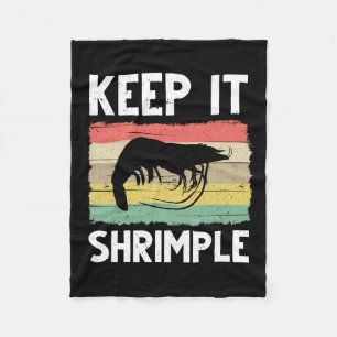 Funny Shrimp Geschenk für Männer Frauen Cooles Ang Fleecedecke