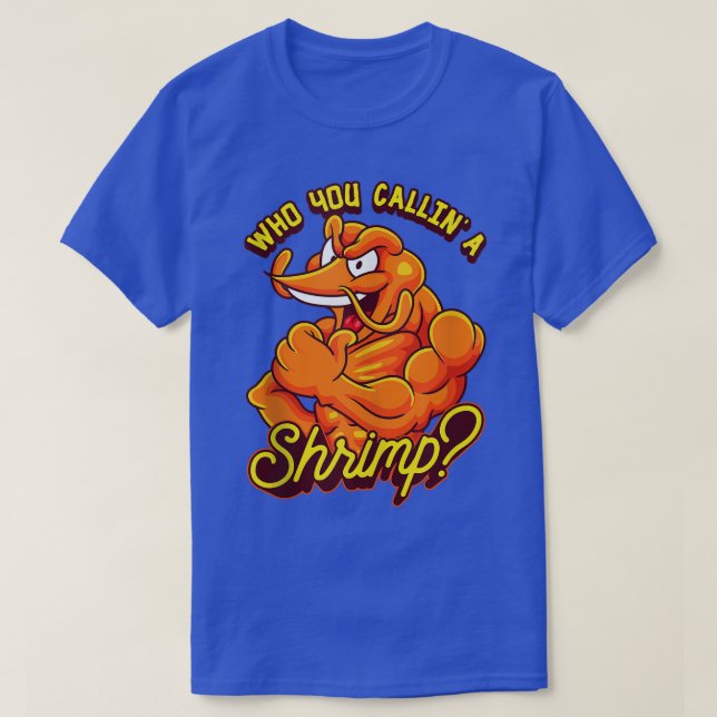 Funny Shrimp Weightlift Bodybuilder Trainingsym T-Shirt (Design vorne)