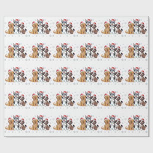 Funny Siberian Husky Dog Lover Weihnachtsbaum Geschenkpapier