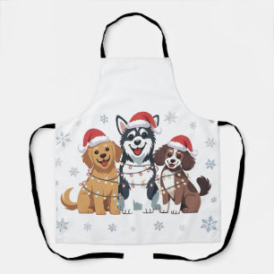 Funny Siberian Husky Dog Lover Weihnachtsbaum Schürze