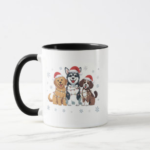 Funny Siberian Husky Dog Lover Weihnachtsbaum Tasse