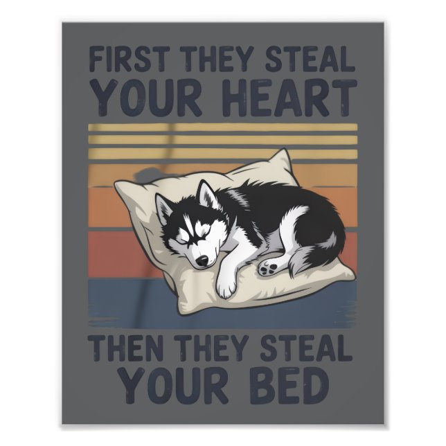 Funny Siberian Husky Pet Lovers Dog Owner  Fotodruck (Vorne)