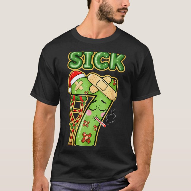 Funny Sick Seven Meme 67 Six Seven Santa Hat Chris T-Shirt (Vorderseite)