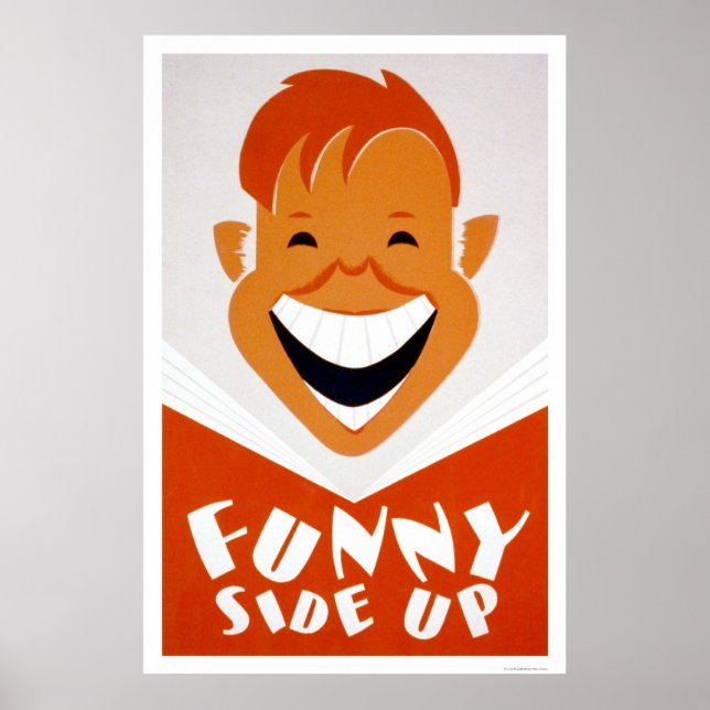 Funny Side Up Reading 1939 WPA Poster (Vorne)