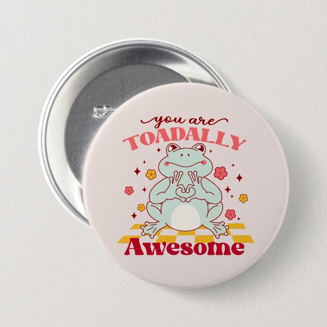 Funny Sie sind Phantastisch Puff Button (Vorne & Hinten)