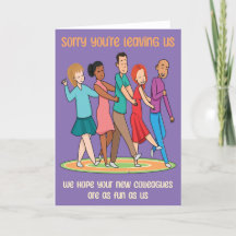 Funny Sie sind Verlassend Team Conga Card