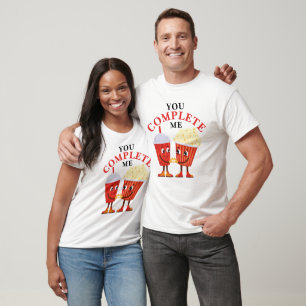 Funny Sie vervollständigen mich glückliche Jubiläu T-Shirt