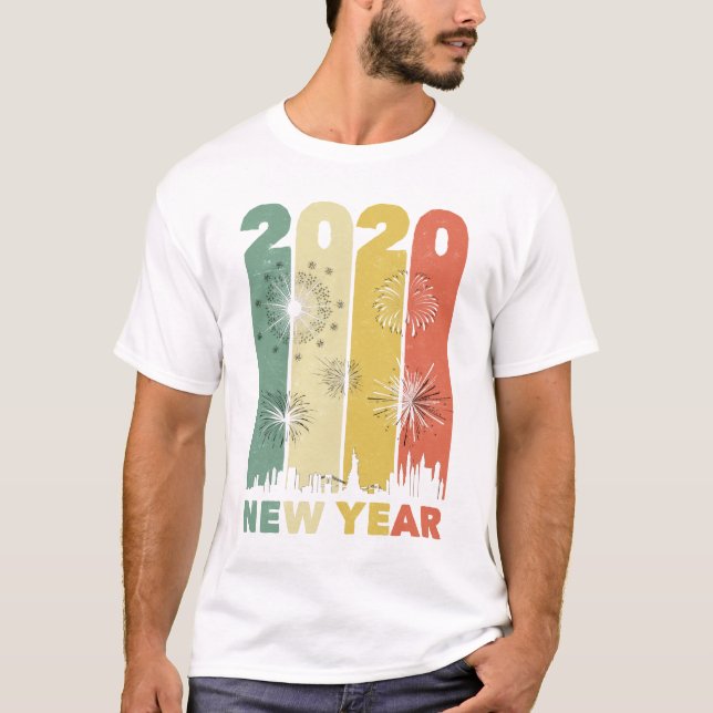 Funny Silvester 2020 Party Matching Family T-Shirt (Vorderseite)
