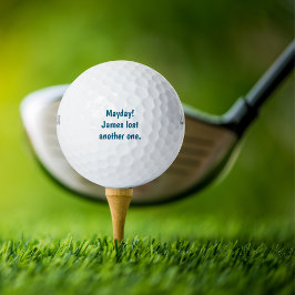 Funny Simple Golfer "Mayday!Name hat noch eins ver Golfball