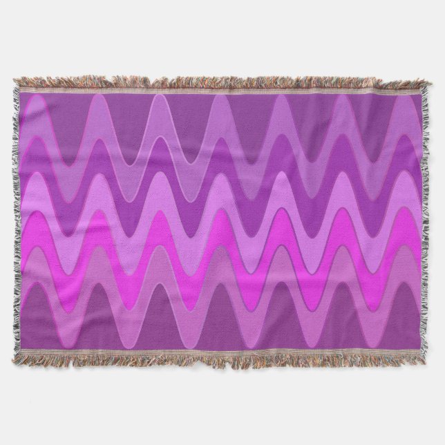 Funny Sinus Waves pink + Ihre Idee Decke (Vorderseite)