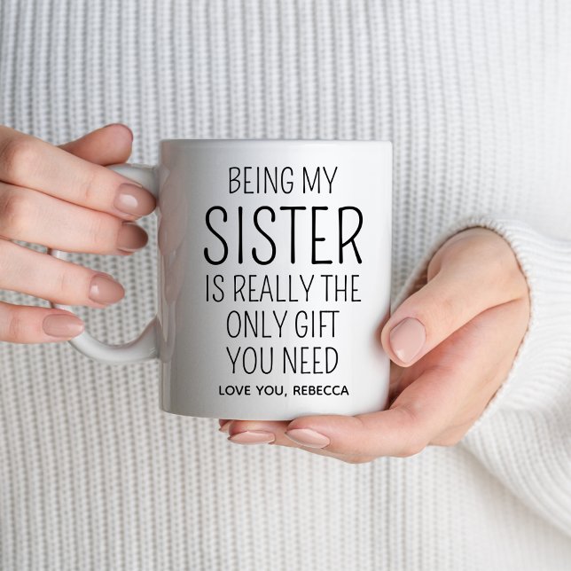 Funny Sister Birthday Geschenke Ideen Big Little S Kaffeetasse (Von Creator hochgeladen)