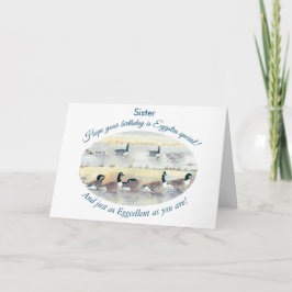 Funny Sister Eggstra Special Bird Day Card Karte