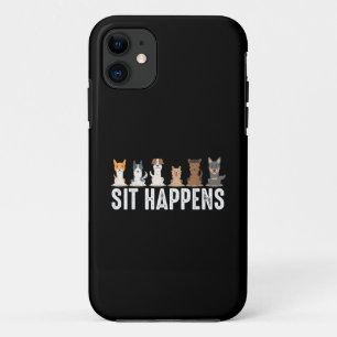 Funny Sit passiert Cool Sitting Hunde Case-Mate iPhone Hülle