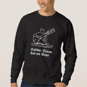 Funny Sitar indische und indische Musik Sitar play Sweatshirt