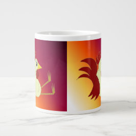 Funny Sitting Rooster Jumbo-Tasse