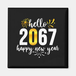 Funny Six Seven 67 Meme Happy New Year  Magnet