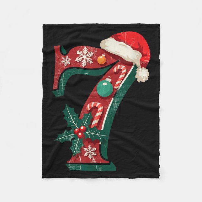 Funny Six Seven 6 7 Meme Design Couples Christmas  Fleecedecke (Vorderseite)