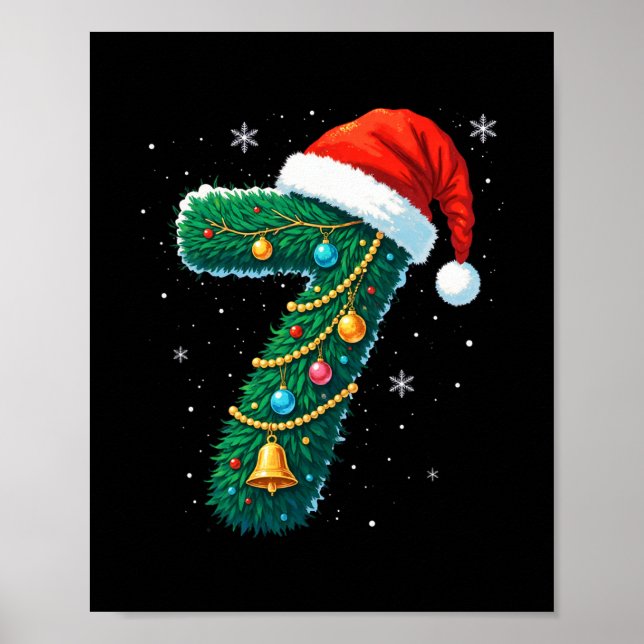 Funny Six Seven 6 7 Meme Design Couples Christmas  Poster (Vorne)