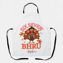 Funny Six Seven Meme Turkey Bruh,Postcard Schürze