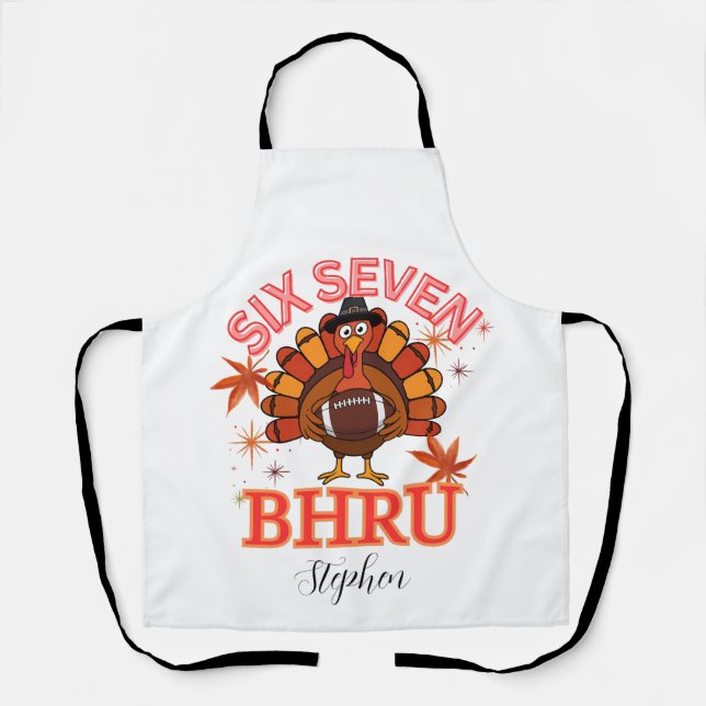 Funny Six Seven Meme Turkey Bruh,Postcard Schürze (Vorderseite)