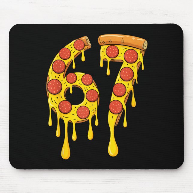 Funny Six Seven Zza 67 Number  Mousepad (Vorne)