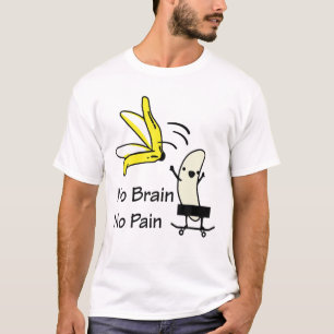 Funny Skateboarding Censored Banana Veganer Skater T-Shirt