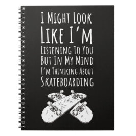 Funny Skater Gifts Skateboarder Sports Skating Notizblock