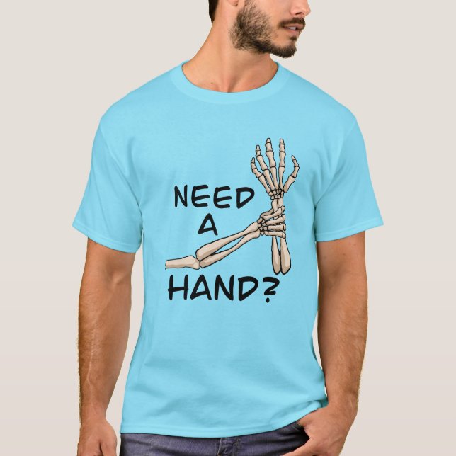 Funny Skeleton Hands T-Shirt (Vorderseite)