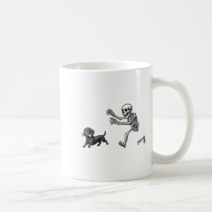 Funny Skeleton Jasing Dackel Hund Halloween Hund Kaffeetasse