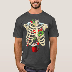 Funny Skeleton Rib Käfig Hot Chocolate Ugly Christ T-Shirt