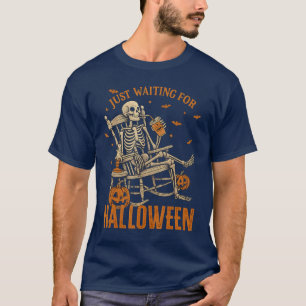 Funny Skeleton Rocking Chair gerade Gewartet für H T-Shirt