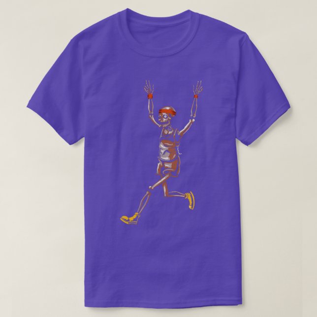Funny Skeleton Running T-Shirt (Design vorne)