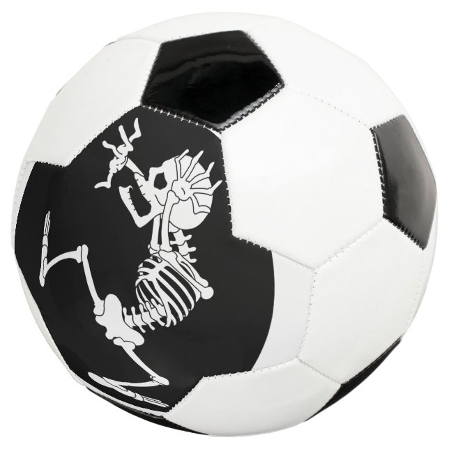 Funny Skeleton Soccer Ball (Dreiviertel)