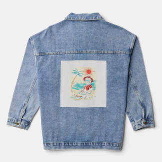 Funny Skeleton Summer Jeansjacke