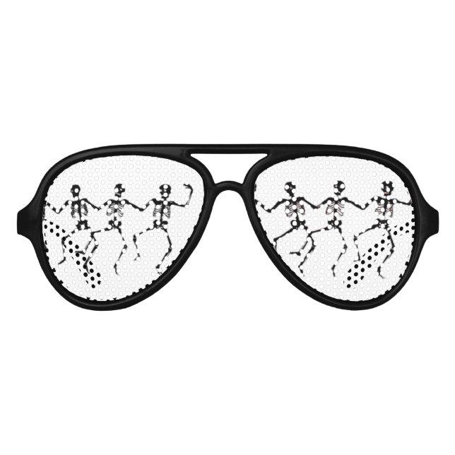 FUNNY SKELETONS DANCING, SKELETON PARTYBRILLE (Vorderseite)