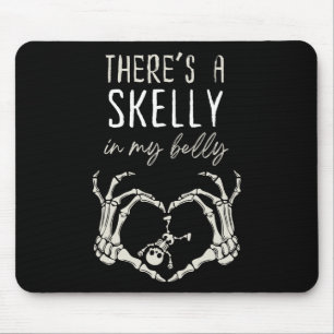 Funny Skelett Da ist Skelett in meinem Bauch schwa Mousepad