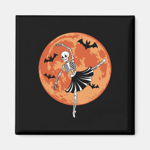 Funny Skelettanzen Ballett Liebhaber Spookly Hallo Magnet