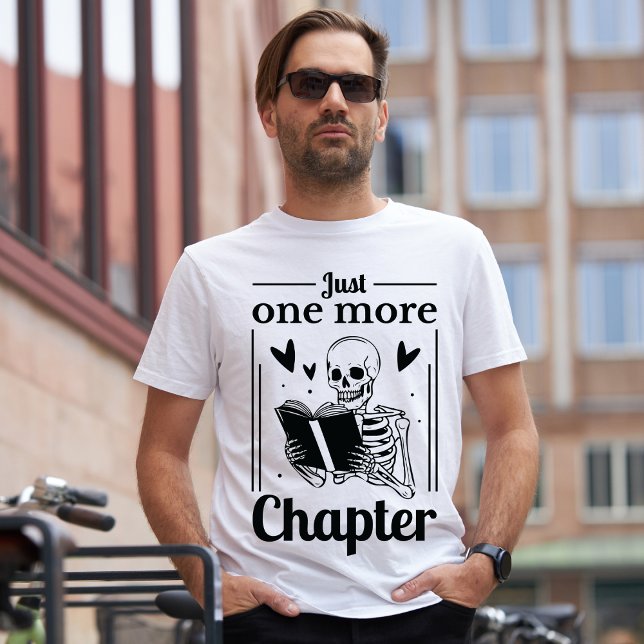 Funny Skeletts nur noch ein Kapitel Buch Lover T-Shirt (Von Creator hochgeladen)