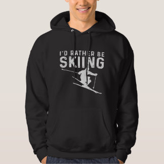 Funny Ski Apparel Id eher Skifahren Freestyle Sk Hoodie