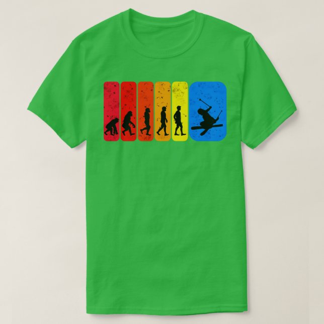 Funny Ski Freestyle Evolution T-Shirt (Design vorne)